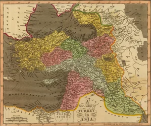 Neue Karte der Türkei in Asien